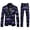 Black, variant on Men's Suit Ensemble for Formal Carnival Events All Print Purple and Gold Two Piece Set Featuring Jacket and Pants Red L