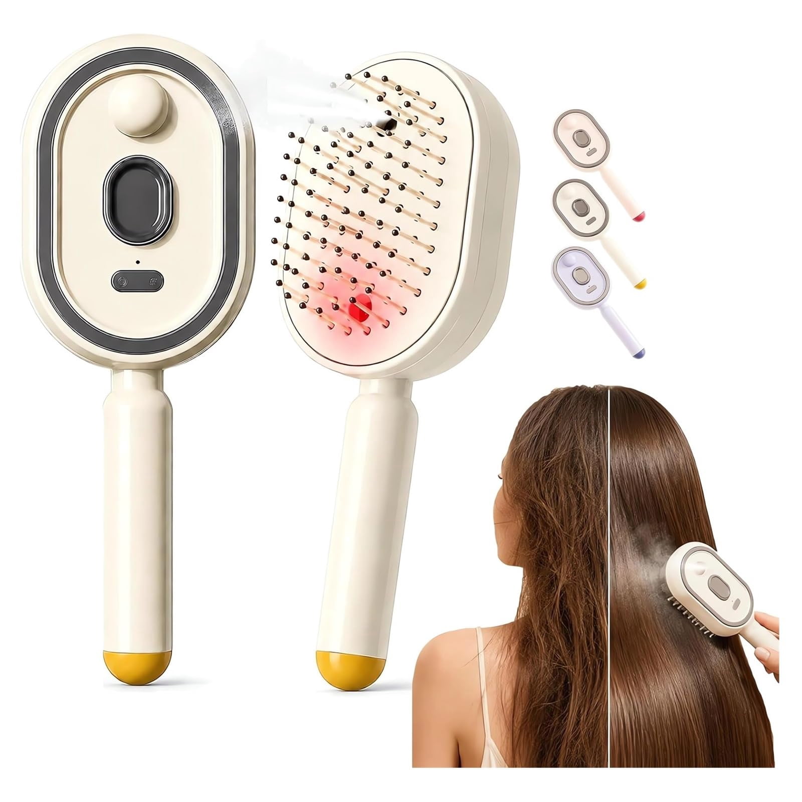 Electric Mist Hair Brush, Rechargeable Spray Air Cushion 