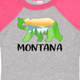thumbnail image 4 of Inktastic Montana Lake and Trees in Bear Silhouette Boys or Girls Baby Bodysuit, 4 of 5
