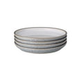 thumbnail image 4 of Denby Studio Craft Grey/White 4 Piece Medium Coupe Plate Set Gray, 4 of 6
