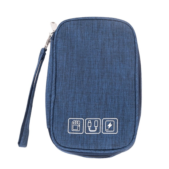 Toystoory Estuche Cremallera Poliéster Multicompartimentos Bolsas de almacenamiento Capacidad Organizador de cables de viaje Transporte de Almacenamiento y organización del hogar Azul oscuro Toystoory HA075200-06