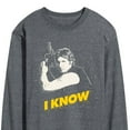 thumbnail image 3 of Star Wars - Valentine Han Solo I Know - Men's Long Sleeve Graphic T-Shirt, 3 of 5