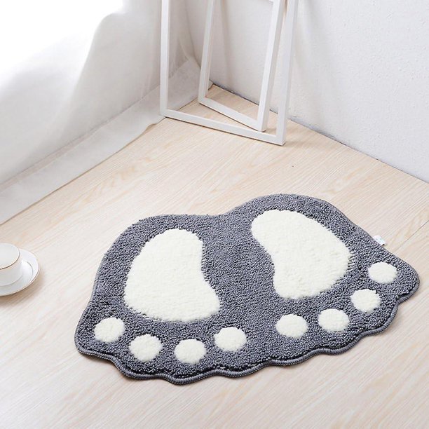 Alfombra antideslizante para baño, inodoro, lindos pies grandes, alfombras de baño, alfombra lanuda, felpudo absorbente, alfombra para el suelo, sala de estar, sofá, cojín, alfombra para pie