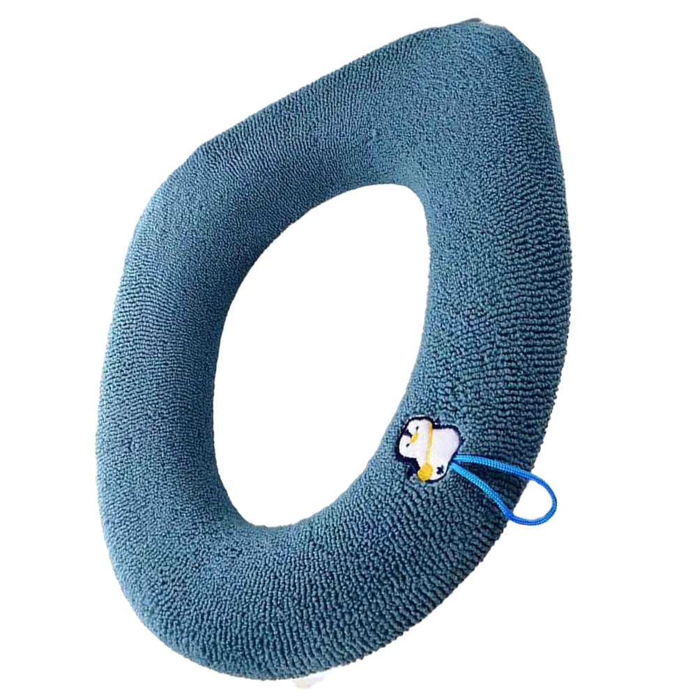 Thickened stretchable washable for all oval toilet seats