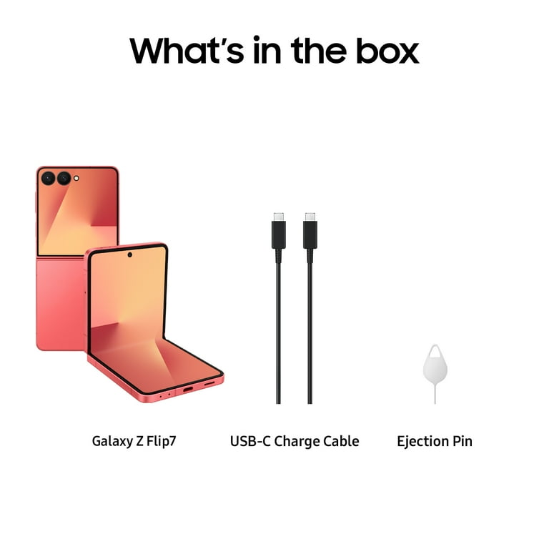 Galaxy Z FLIP7 512GB レッド SIMフリー【新品】 NEW) Samsung Galaxy Z Flip7 5G CORALRED 12GB+512GB Dual SIM