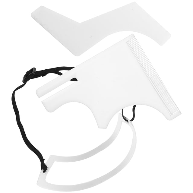 FENGGUIQU 1 Ensemble Guide pour Barbe et Moustache avec Design Simple en Plastique pour Hommes Usage Domestique
