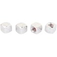 thumbnail image 1 of Wheel Valve Stem Caps for Vehicle Aluminum Alloy Dice Style 4pcs, Silver, 1 of 6