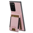 thumbnail image 3 of Compatible with Samsung Galaxy Note 20 Flip Wallet Phone Case with Card Holder Elastic,Magnetic Back Flip Kickstand Cover Premium PU Leather Business Classic Style Shockproof Case,Pink, 3 of 8
