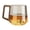 B, variant on Tea Mug Glass Mug Thermal Shock Resistant Glass Cup with Walnut Handle, High Borosilicate Glass Tea Mug for Home and Office Use, Stylish Drinking Glass for Daily Beverages