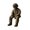 Brown, variant on XINGXIANG - 3.9in Halloween Sitting Police Skeleton Ornament, Dark Uniform Cop Skull Resin Sculpture, Halloween Party Decorations Indoor Office Desk Mini Table Decor (A)