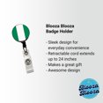 thumbnail image 2 of Nigeria Country Flag Retractable Reel ID Badge Key Card Name Tag Holder with Clip, 2 of 7