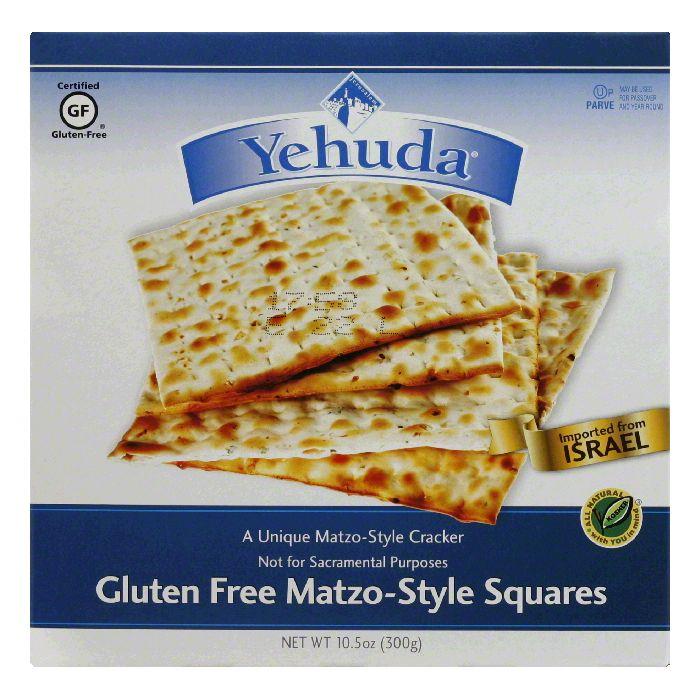 Yehuda Gluten Free Square MatzoStyle Cracker, 10.5 Oz (Pack of 12