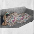thumbnail image 6 of Anime Soft Flannel Fleece Blanket, Childish Pattern with Colorful and Happy Kawaii Characters Holding Pink Hearts Stars, Cozy Plush for Indoor and Outdoor Use, 50" x 60", Multicolor, by Ambesonne, 6 of 6