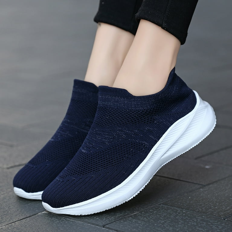 Ladies tan slip on shoes sales