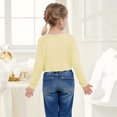 thumbnail image 6 of Tdoqot Girls Cardigan Sweaters- Casual V-Neck Long Sleeve Button Front Kids Fall Clothes Yellow Size 6, 6 of 6