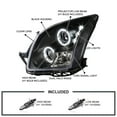 thumbnail image 3 of Spec-D Tuning Rim Black Projector Headlights Compatible with 2006-2009 Ford Fusion, Left + Right Pair Headlamps Assembly, 3 of 7