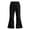 Black, variant on JIAYUE Girls Sweatpants Solid Color Elastic Waist With Pockets Soft Flare Long Pants for Casual Day Trip