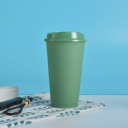 

YAZHPA 13oz Reusable Coffee Cup Coffee Travel Mug with Lid Spill Proof Thermal Mug Double-Walled Insulated Cup Large Color Changing Cups