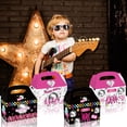 thumbnail image 5 of 24 Pack 80s 90s Party Favor Boxes, Radio Gift Treat Bags, Disco Gable Boxes for Birthday Decorations Supplies Favors,Dessert Candy Goodies Bulk Pink&Black Box, 5 of 7