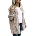thumbnail image 4 of Innerwin Manteau à Capuche pour Femmes, Veste d'Hiver Chaude à Manches Longues, Douce, Khaki P, 4 of 8