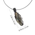 thumbnail image 2 of Collier Pendentif Labradorite Collier en Pierre Naturelle Accessoire Col Rétro, 2 of 8