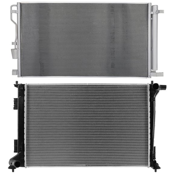 cciyu Aluminum Radiator Replacement 2020-2021 for Kia for Sportage 13608 Plastic Radiator Auto Parts Complete radiator Radiator Engine Coolant Radiator Assembly Radiator
