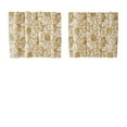 thumbnail image 2 of VHC Brands Dorset Cafe Curtain Tier, Floral, Navy, 36x36, Set of 2, 2 of 11