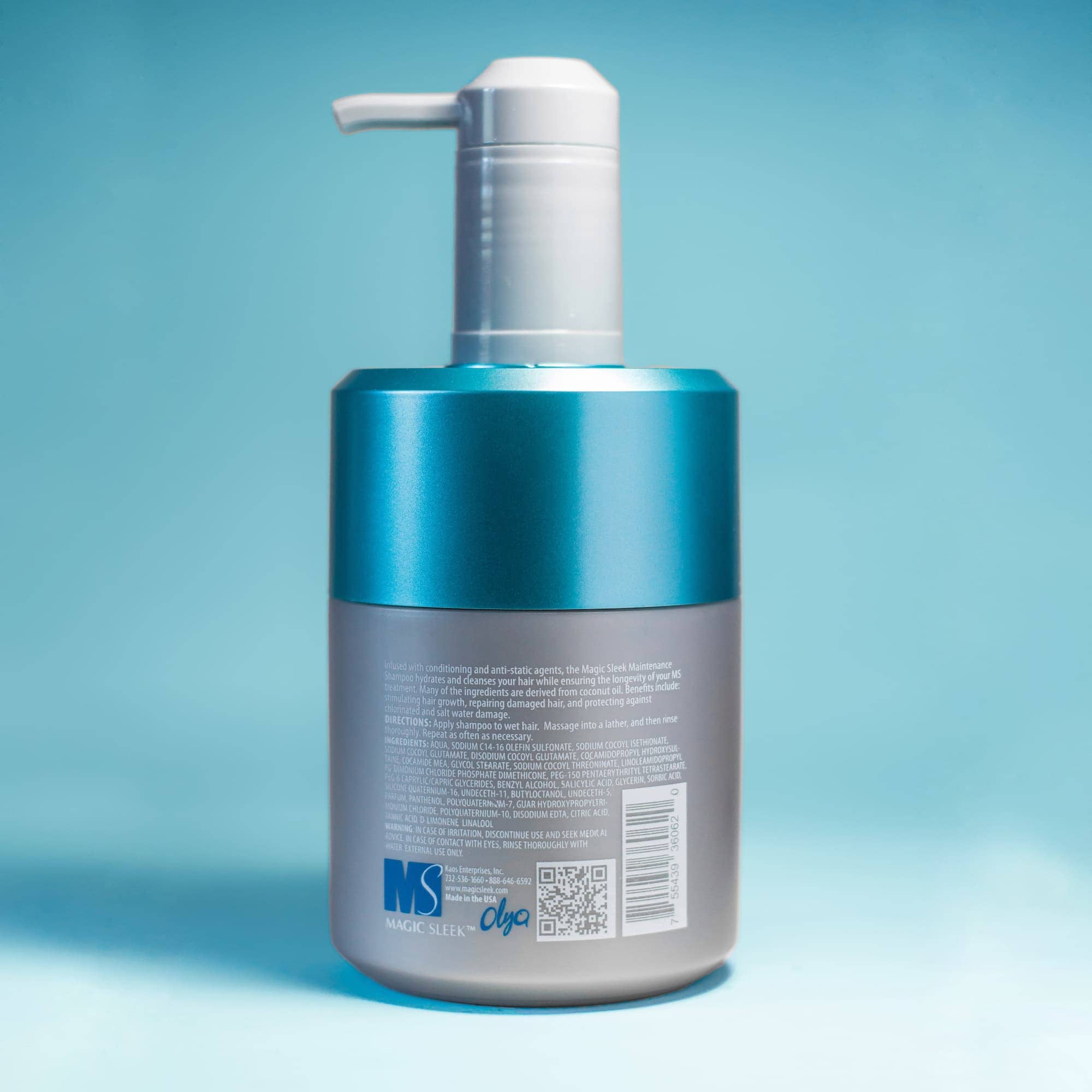 Magic Sleek Hydrating Shampoo | Moisturizing & Cleansing | Color-Safe | All Hair Types | Coconut Oil | Frizz Control | Sulfate & Paraben Free | For Dry Scalp | Daily Routine | 17 oz