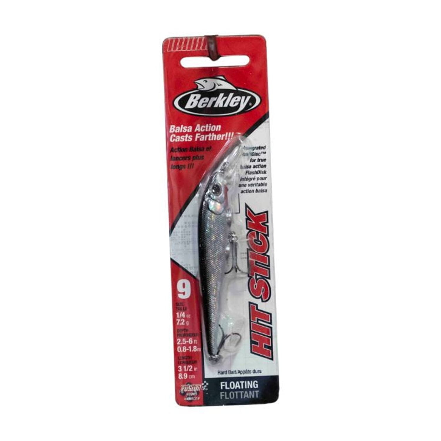 Berkley Hit Stick Fishing Lure, Black Silver, 1/4 oz