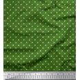 thumbnail image 1 of Soimoi Green Poly Georgette Fabric Cookies Food Printed Fabric 1 Yard 52 Inch Wide, 1 of 3
