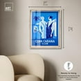 thumbnail image 4 of Blue Havana Nights Shadowbox Print Retro Fashion Decor by Art Remedy, Blonde Frame, 20 x 24, 4 of 6