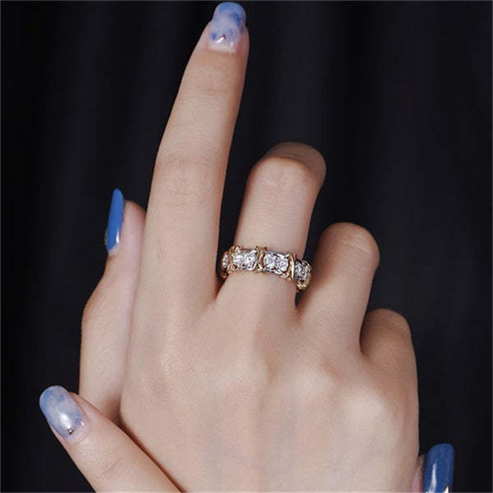 Tiffany T Wire 18K White Gold Diamond Ring – STYLISHTOP