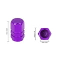 thumbnail image 3 of Unique Bargains 8pcs Purple Tire Stem Valve Caps Car Dustproof Hexagon Shape Aluminium Alloy Tire Cap, 3 of 5