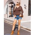 thumbnail image 4 of Weardear Lightweight Sweatshirts for Women Casual Pullover Sweaters V Neck Long Sleeve Tunic Tops, 4 of 8