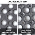 thumbnail image 6 of Large  Non Slip Shower Mat,  for Inside Shower - Soft TPE Anti Slip Long Shower Floor Mat with Large Drain Holes and Suction Cups, 6 of 8