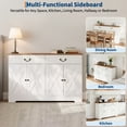 thumbnail image 4 of Kojooin Farmhouse Coffee Bar Cabinet with 2 Doors and Drawer, Kitchen Storage Buffet Sideboard with Adjustable Shelf, 4 of 8