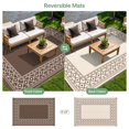 thumbnail image 4 of GENIMO 6'x9' Outdoor Rug for Patio, Reversible Plastic Waterproof RV Rugs, Clearance Large Mat, Porch, Camping, Picnic, Deck, Camper, Balco, 4 of 7