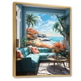 thumbnail image 2 of Designart "Tropical Vibes Beach Photo XXIV" Nautical & Beach Floater Framed Canvas Art Print, 2 of 7