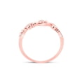 thumbnail image 4 of 10kt Rose Gold Womens Round Diamond Band Ring 1/20 Cttw, 4 of 4