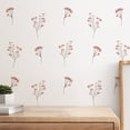 thumbnail image 1 of Adhesivos de pared autoadhesivos de PVC con estampado floral, acuarela, 20 x 30 cm, 1 of 4