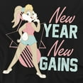 thumbnail image 2 of Looney Tunes T-Shirt New Year New Gains Lola Unisex Graphic Tee For Men & Women, 2 of 7