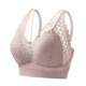 thumbnail image 1 of Gibobby Brasier deportivo para mujer Mujeres Sexy Full Lace Flower Ropa interior sin Sin espalda Cintura Abrigo Sujetador Busto envuelto(Rosa,Talla única), 1 of 4