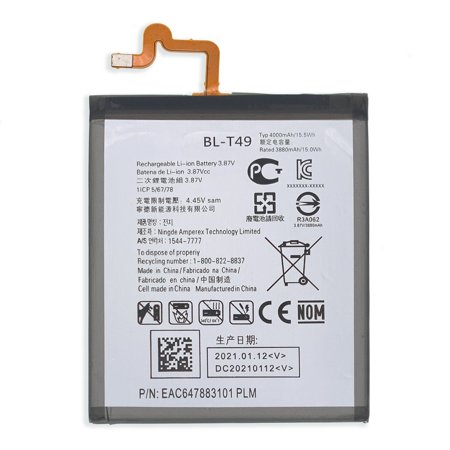 New Li-ion Battery For LG K51 / Q51 / K51s / K92 5G / K61 / K510 BL-T49 LM-K410BMW LM-K510BMW LM-K510HM LM-K510EMW 4000mAh