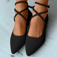 thumbnail image 7 of YLYL Women's Suede Ankle Strap Mary Jane Shoes Pointed Toe Soft Soled Comfort Casual Dressy Business Party Shoes, 7 of 7