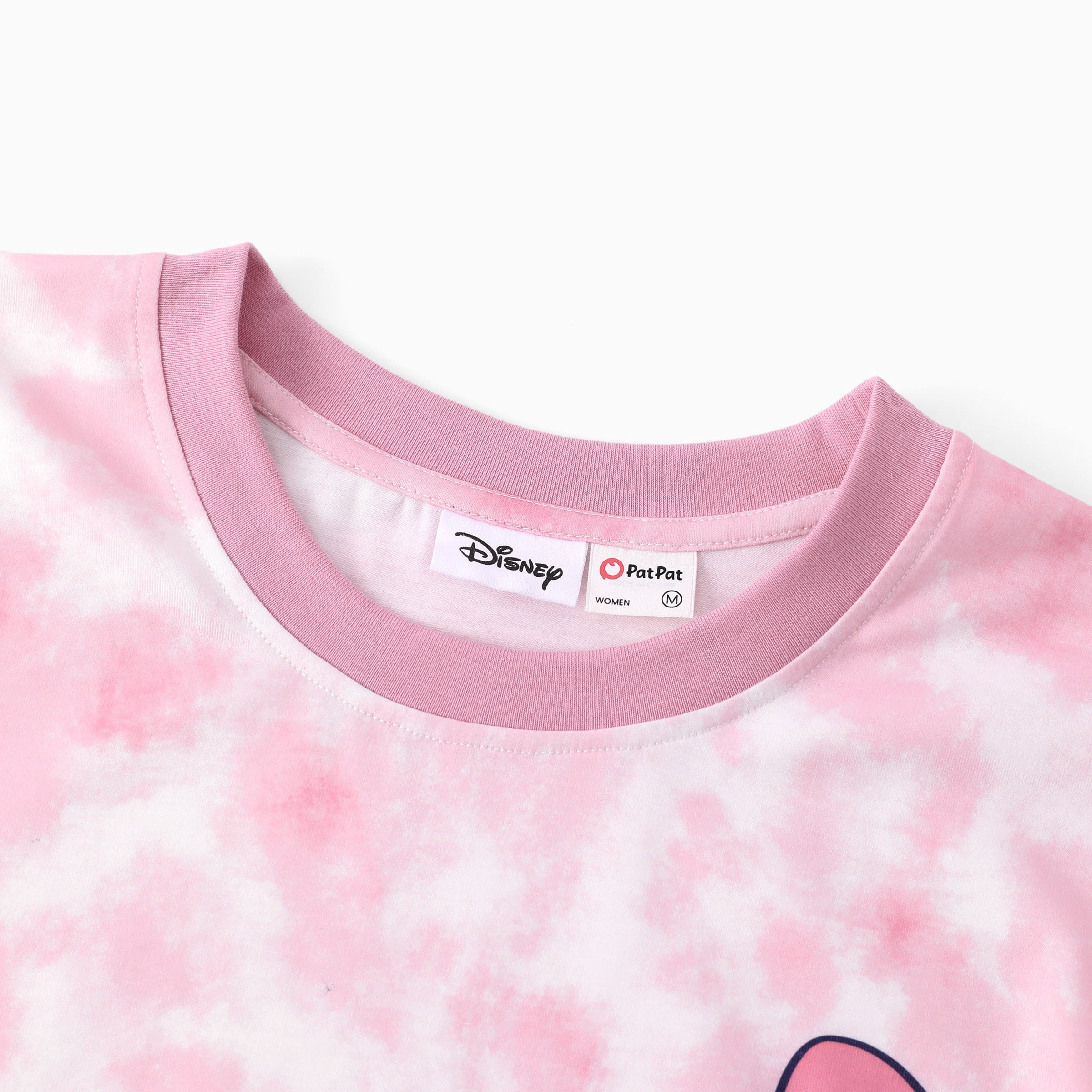 Disney Lilo & Stitch Family Matching Mother's Day T-Shirts Tie-Dye Cartoon Graphic Short Sleeve Tops Womens: S