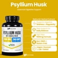 thumbnail image 4 of HealthFare Psyllium Husk Fiber 1500mg | 240 Vegan Capsules | Extra Strength Fiber Supplement | Non-GMO, Gluten-Free | Made in USA, 4 of 6