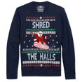 thumbnail image 1 of American Rag Shred The Halls - Suéter para hombre, color azul, grande American Rag Pull-over, 1 of 2