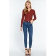 thumbnail image 2 of Notched Collar Zippered Sweater, 2 of 5