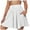 White, variant on Pimfylm Womens Flowy Athletic Shorts Summer High Waisted Loose Wide Leg Drawstring Beach Shorts with Pocket Navy, S