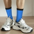 thumbnail image 6 of Vsdgher Dodgerblue Crew Socks for Men & Women, Breathable Casual Athletic Ankle Socks, 6 of 6